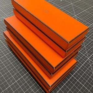 Hermès Orange Boxes - Authentic Accessories Boxes - LOT of 6